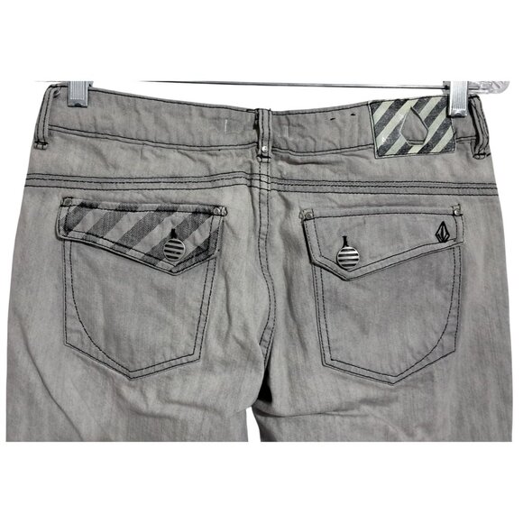 Vintage 90s Volcom Orange Tag Womens Jeans Size 9 Bootcut Denim - Picture 4 of 11